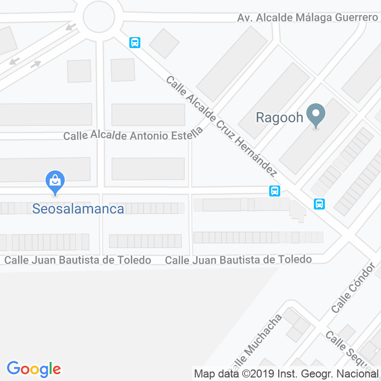 Código Postal calle Alcalde Cuervo Garcia en Salamanca