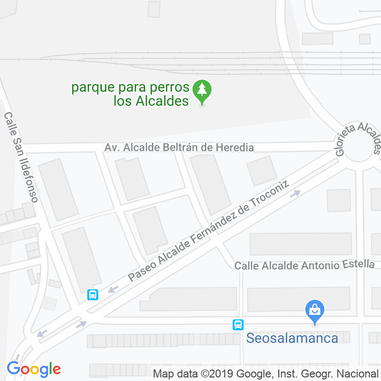 Código Postal calle Alcalde Gil Ramirez en Salamanca