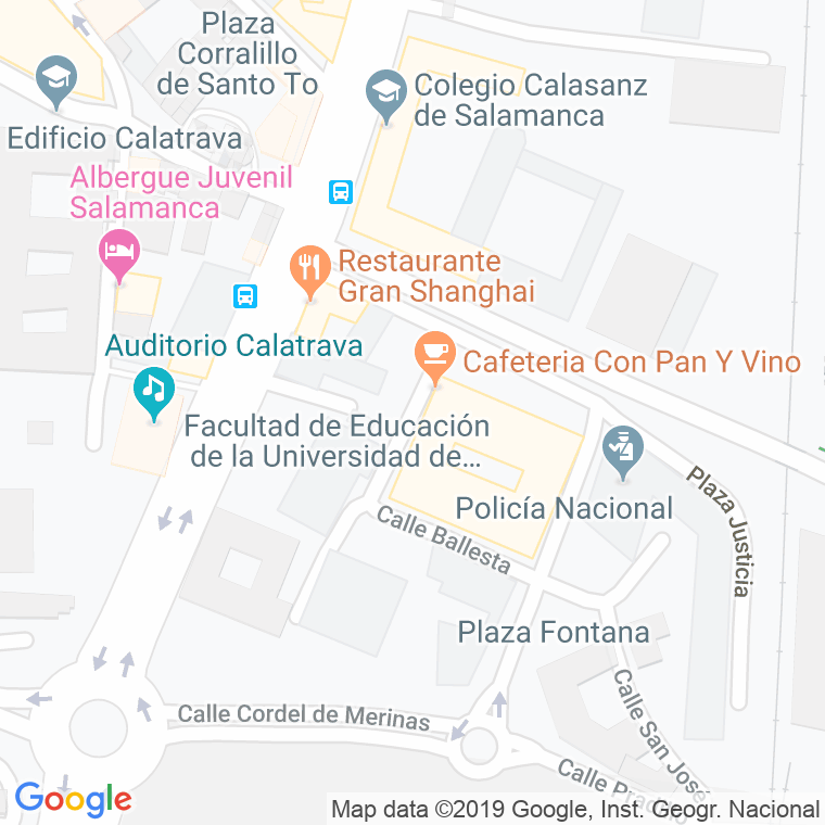 Código Postal calle Bailen en Salamanca