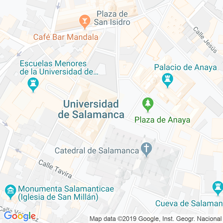 Código Postal calle Cardenal Pla Y Daniel en Salamanca