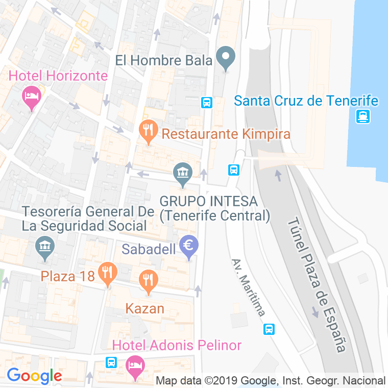Código Postal calle Duque De Santa Elena, alameda en Santa Cruz de Tenerife