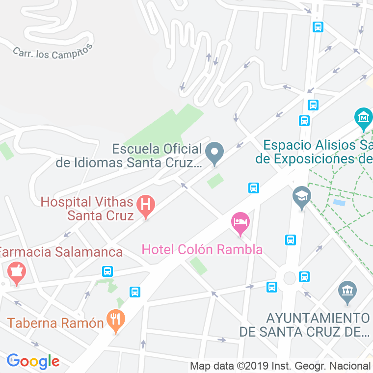 Código Postal calle Enrique Wolfson   (Impares Del 29 Al Final)  (Pares Del 10 Al Final) en Santa Cruz de Tenerife
