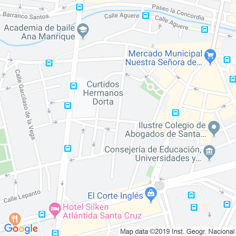 Código Postal calle Molinos, Los en Santa Cruz de Tenerife