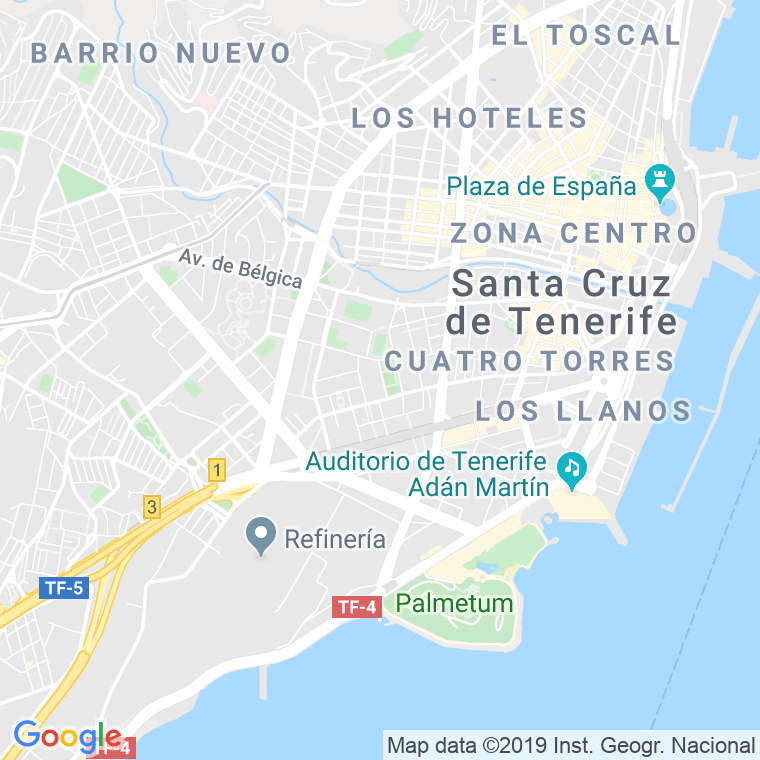 Código Postal calle Monjas, Las en Santa Cruz de Tenerife