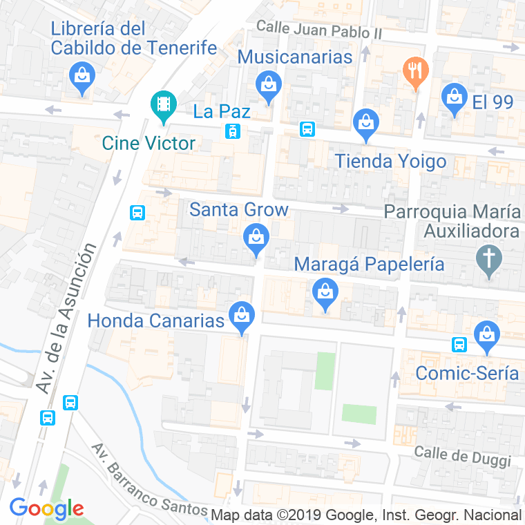 Código Postal calle Castro   (Impares Del 9 Al Final)  (Pares Del 36 Al Final) en Santa Cruz de Tenerife
