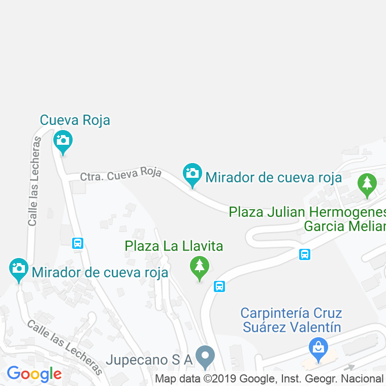 Código Postal calle Cueva Roja, carretera en Santa Cruz de Tenerife