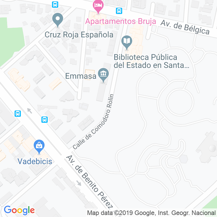 Código Postal calle Comodoro Rolin en Santa Cruz de Tenerife
