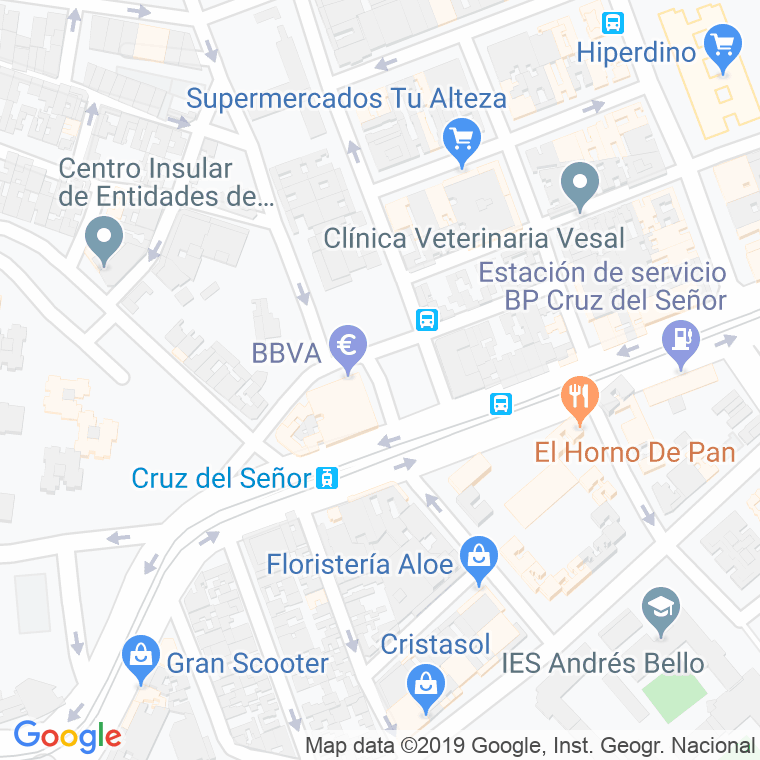 Código Postal calle Cruz Del Señor, plaza en Santa Cruz de Tenerife