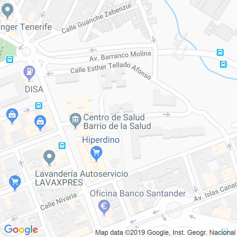 Código Postal calle Salvador Perez Luz   (Impares Del 1 Al Final)  (Pares Del 2 Al Final) en Santa Cruz de Tenerife