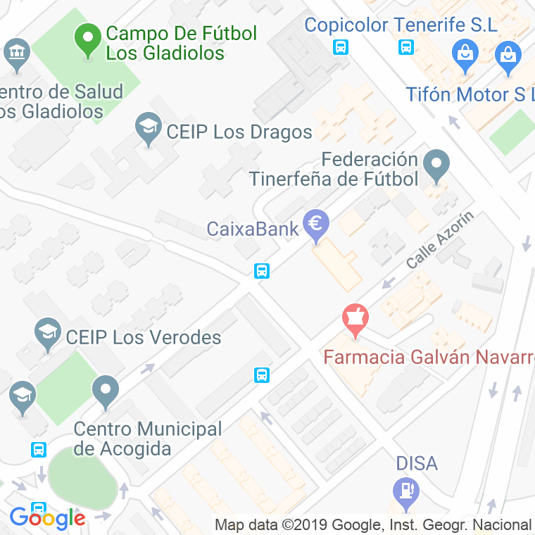 Código Postal calle Valle Inclan en Santa Cruz de Tenerife