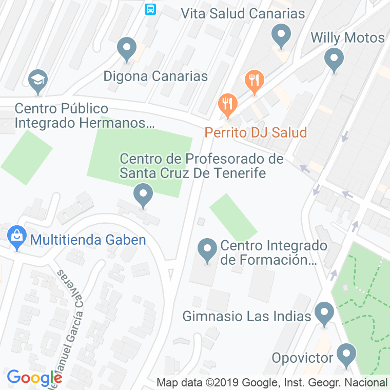 Código Postal calle Eladio Roca Y Salazar en Santa Cruz de Tenerife