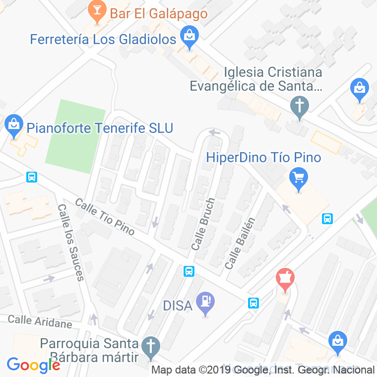 Código Postal calle Ceuta en Santa Cruz de Tenerife