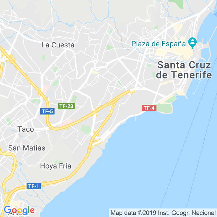 Código Postal calle Colombia en Santa Cruz de Tenerife