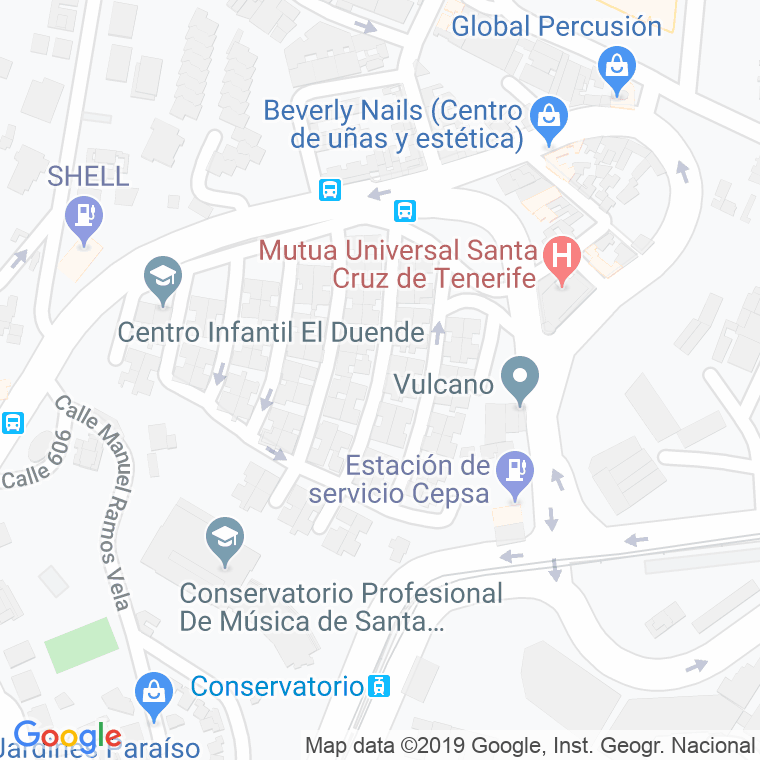 Código Postal calle Eduardo Dominguez en Santa Cruz de Tenerife