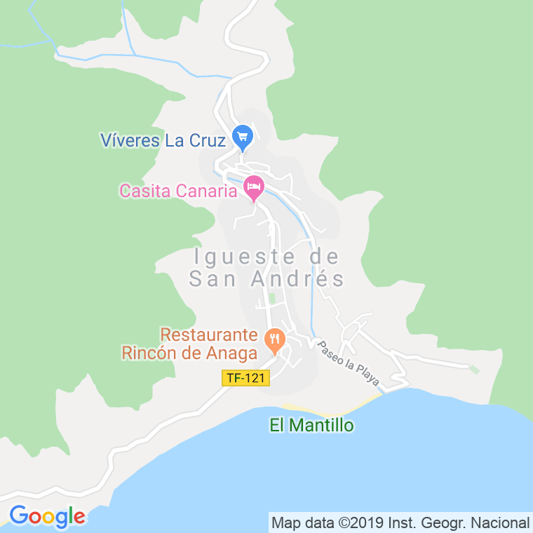 Código Postal de Igueste De San Andres en Santa Cruz de Tenerife