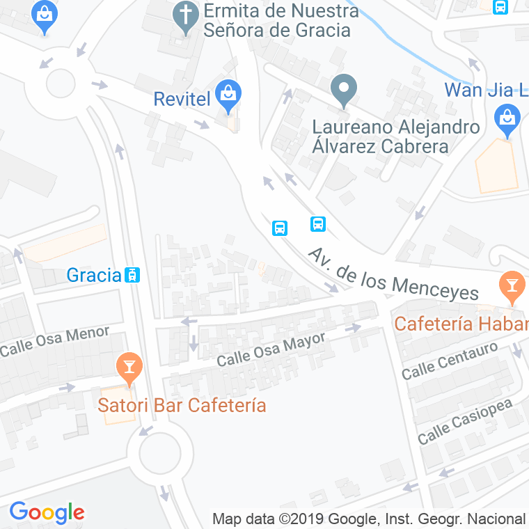 Código Postal calle Curva De Gracia, carretera en Laguna,La