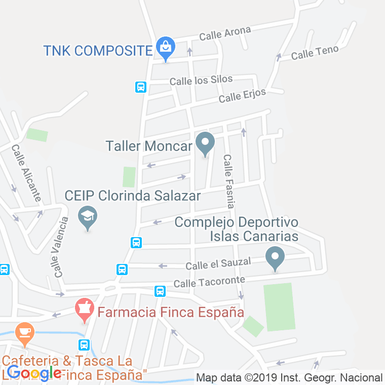 Código Postal calle Granadilla en Laguna,La