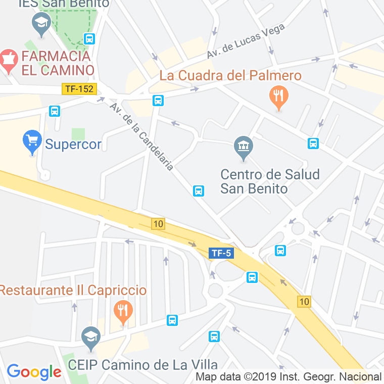 Código Postal calle Candelaria, De La, avenida (Impares Del 1 Al 35)  (Pares Del 2 Al 36) en Laguna,La