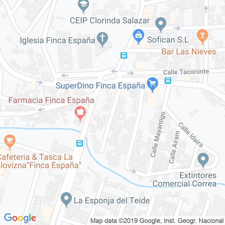 Código Postal calle Acaymo, urbanizacion en Laguna,La