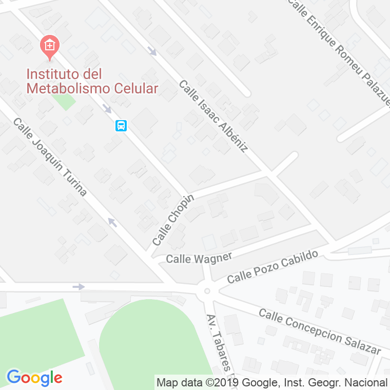 Código Postal calle Chopin en Laguna,La