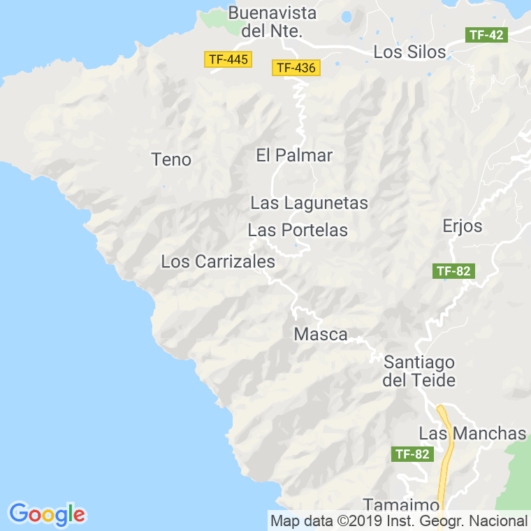 Código Postal de Teno en Santa Cruz de Tenerife