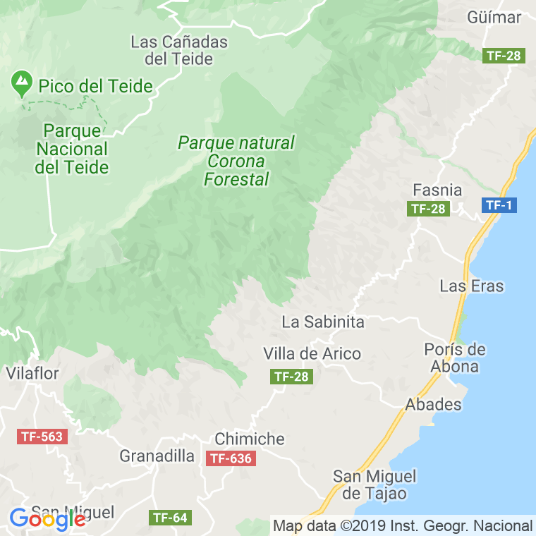Código Postal de Bueno, El en Santa Cruz de Tenerife