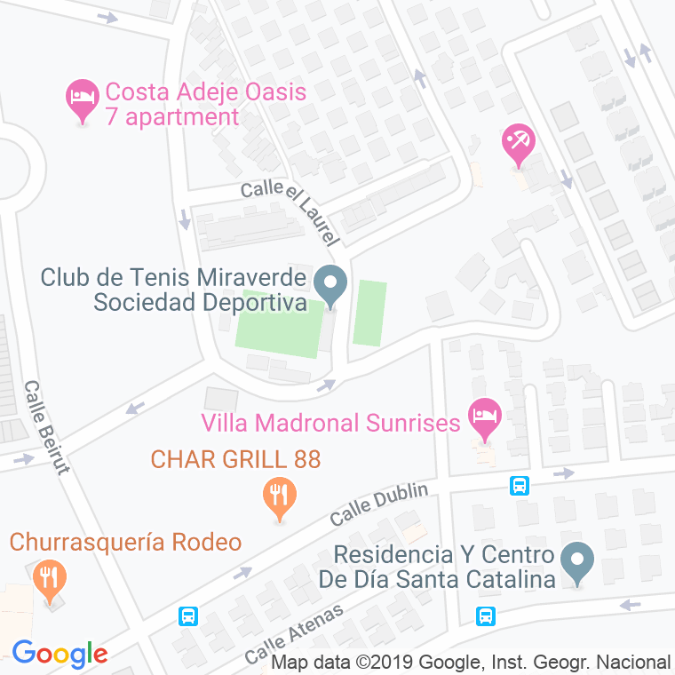 Código Postal de Club Miraverde en Santa Cruz de Tenerife