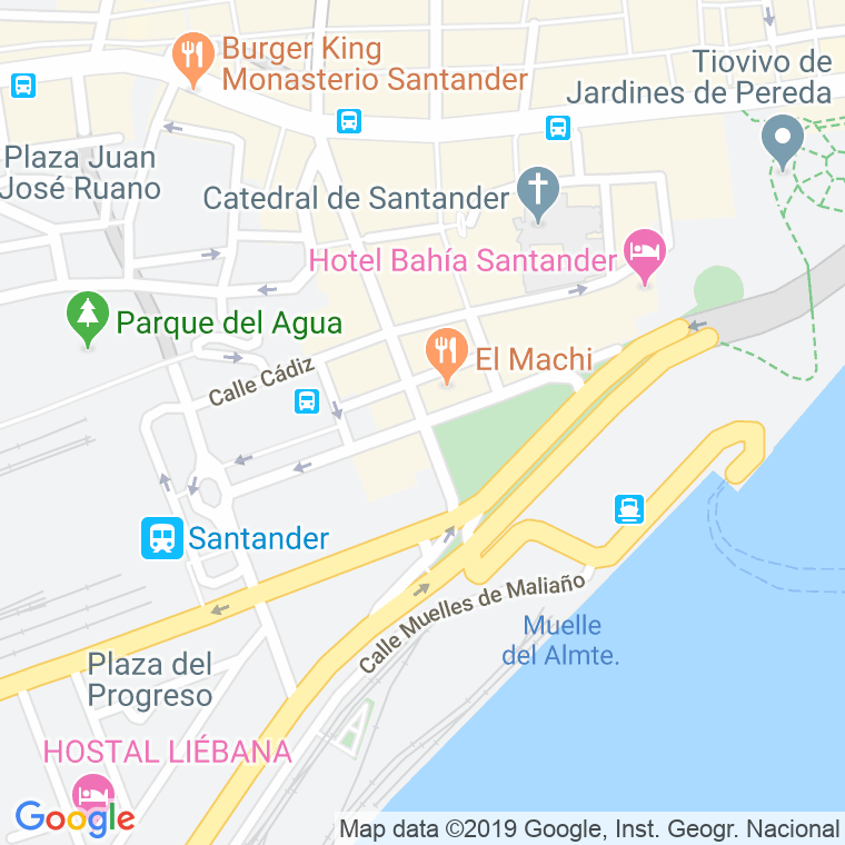 Código Postal calle Calderon De La Barca en Santander
