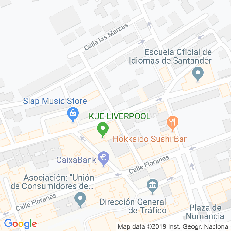 Código Postal calle Beato De Liebana en Santander