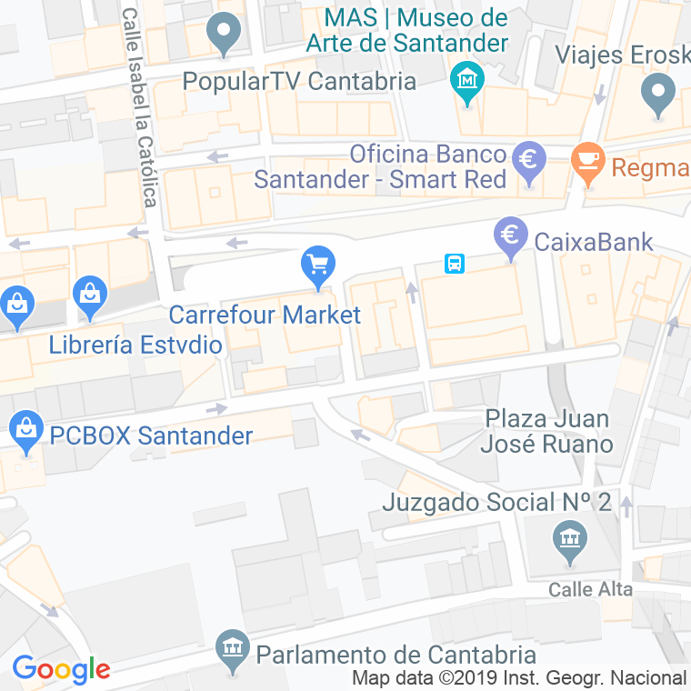 Código Postal calle Marques Del Arco en Santander