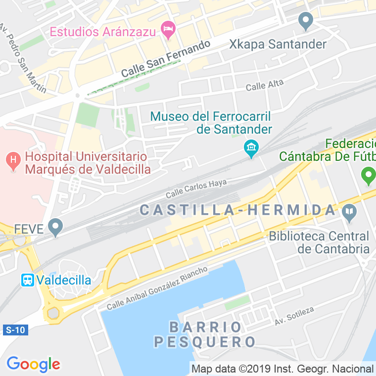 Código Postal calle Carlos Haya, prolongacion en Santander