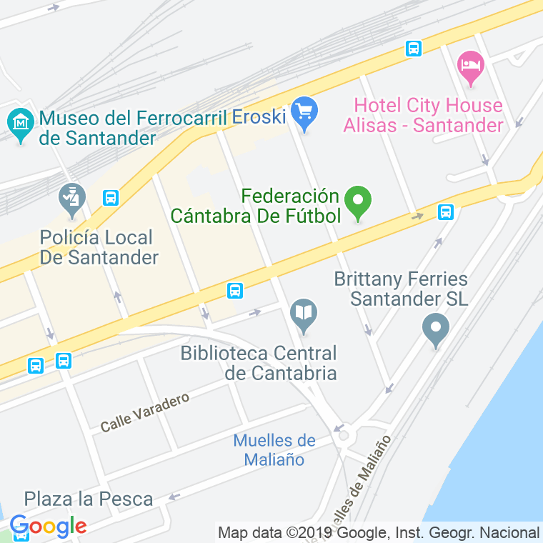 Código Postal calle Ruiz De Alda en Santander