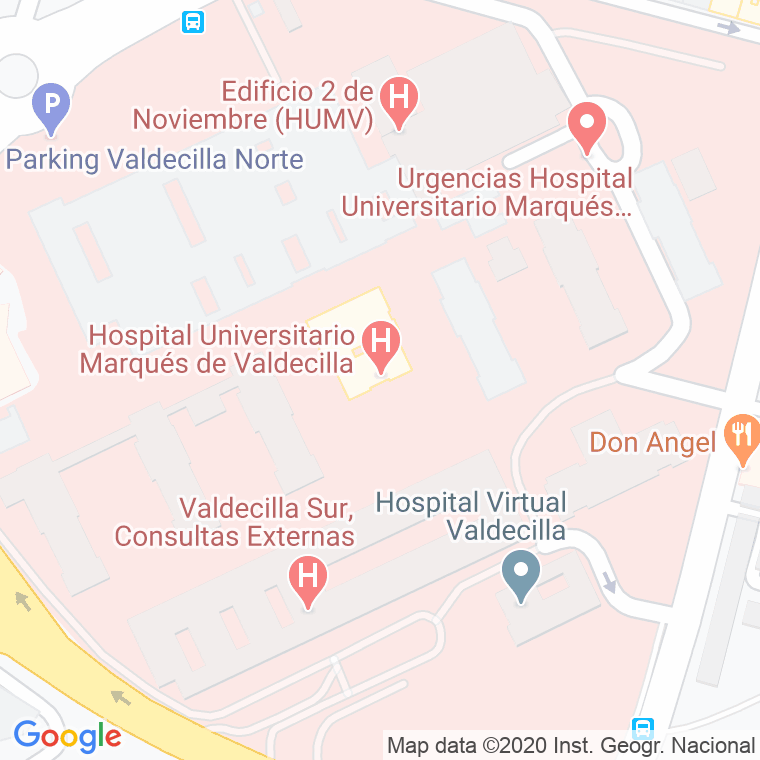 Código Postal calle Valdecilla, avenida (Pares Del 2 Al 28) en Santander