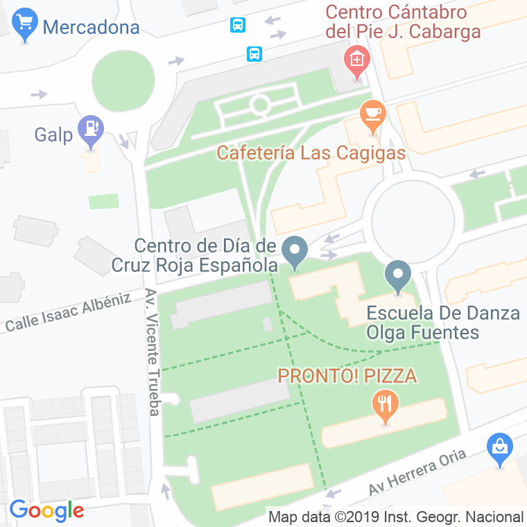 Código Postal calle Cagigas, Las en Santander