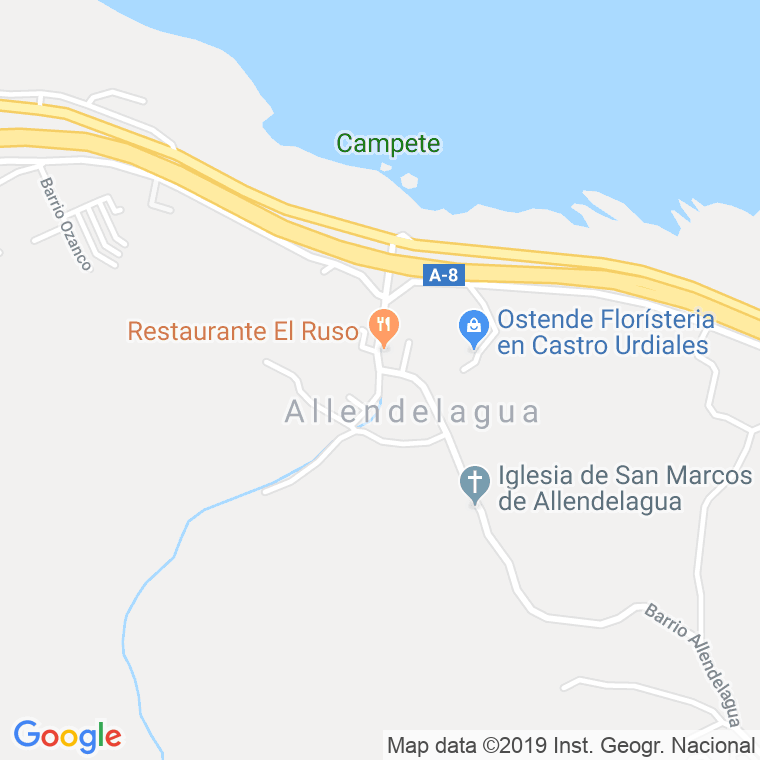 Código Postal de Allendelagua en Cantabria