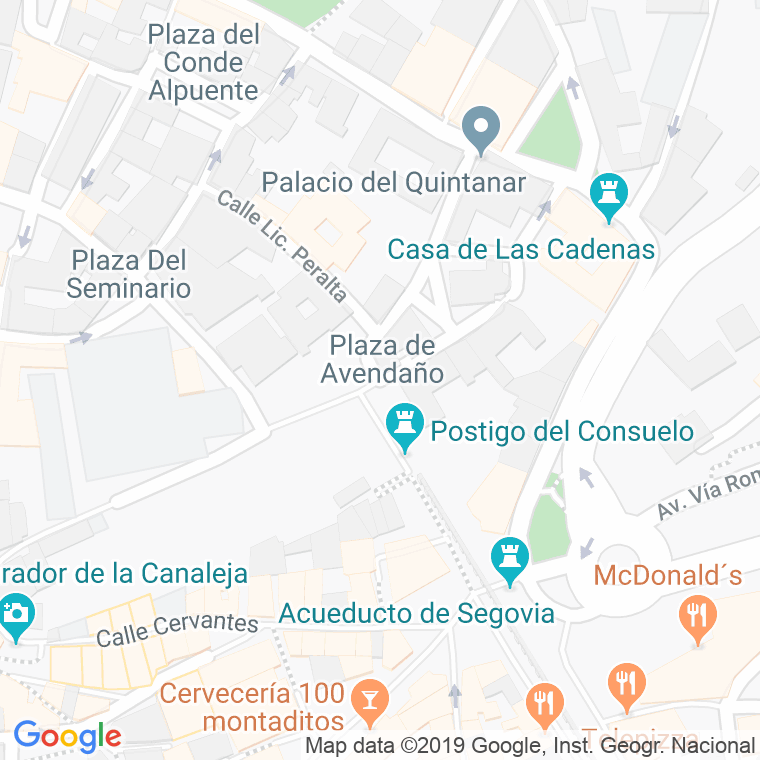 Código Postal calle Arquitecto Odriozola en Segovia