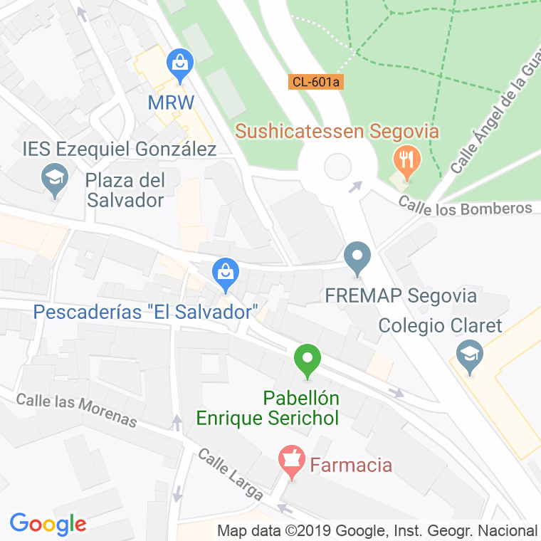 Código Postal calle Batanes   (Pares Del 2 Al 16) en Segovia
