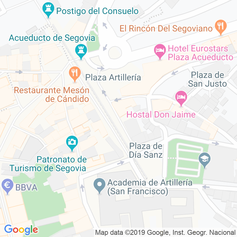 Código Postal calle Fernan Garcia en Segovia