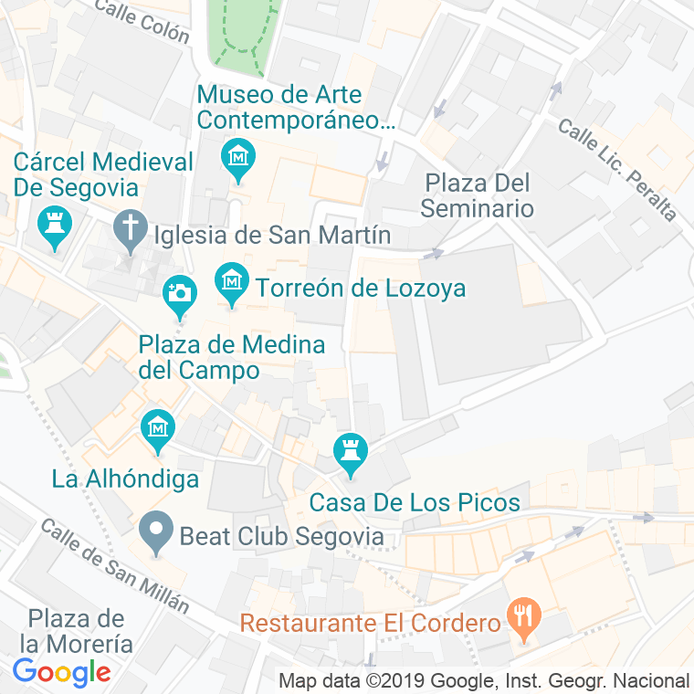 Código Postal calle Grabador Espinosa en Segovia