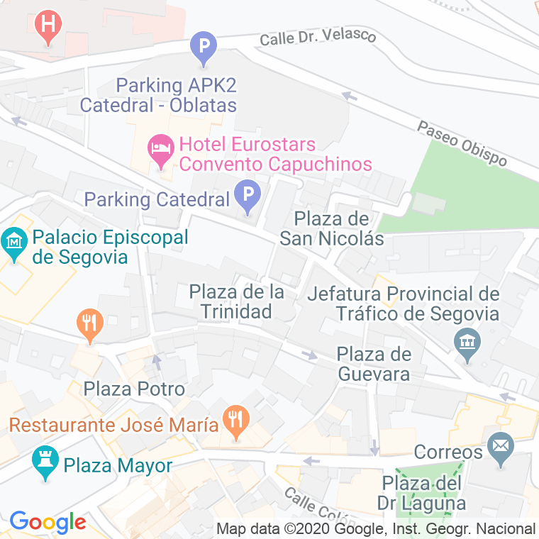 Código Postal calle Hercules, De, callejon en Segovia
