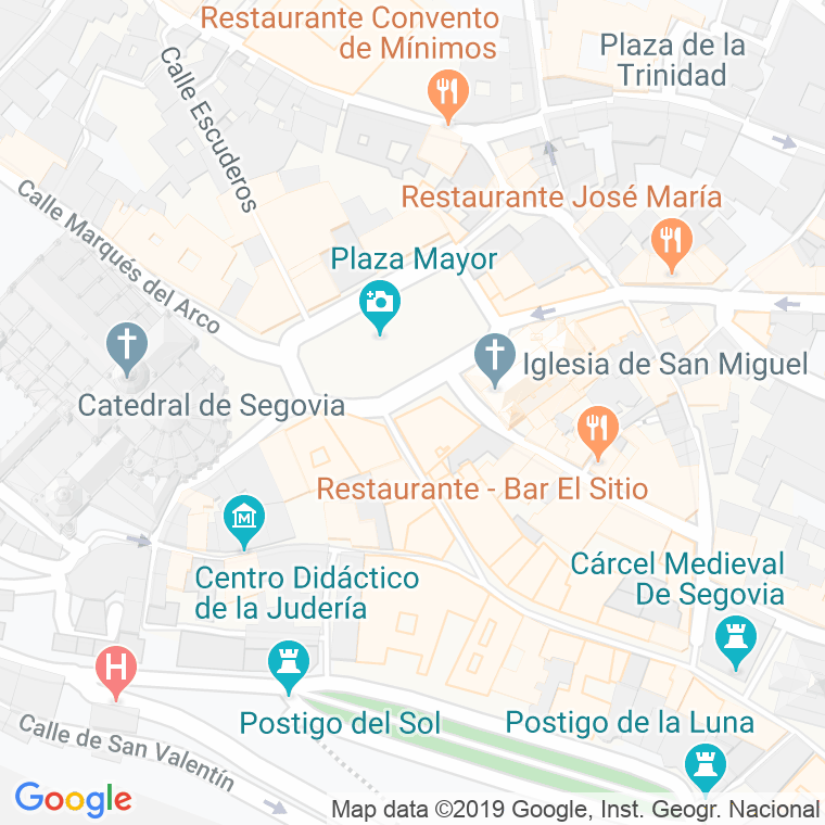 Código Postal calle Infanta Isabel en Segovia