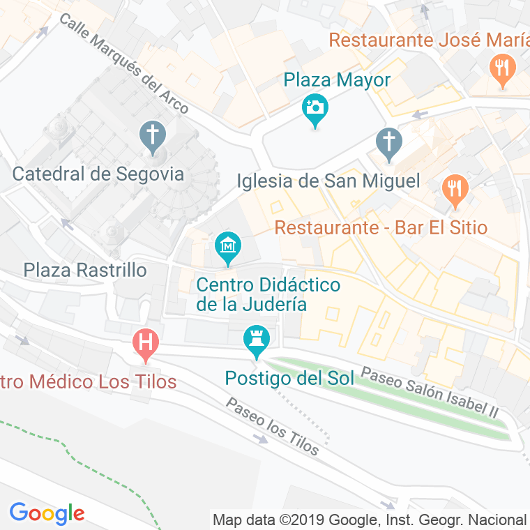 Código Postal calle Juderia Vieja en Segovia