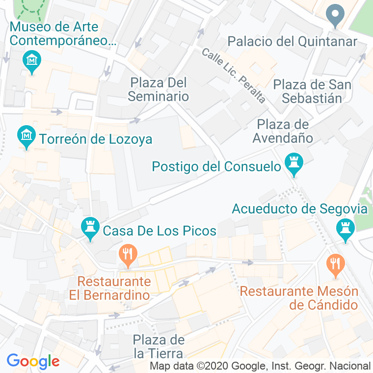 Código Postal calle Obispo Gandasegui en Segovia