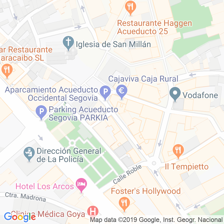 Código Postal calle Escultor Marinas en Segovia