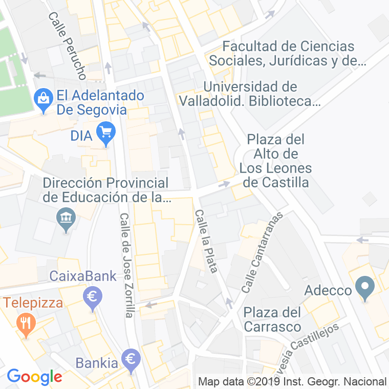 Código Postal calle Ortiz De Paz   (Impares Del 1 Al 3)  (Pares Del 2 Al 4) en Segovia