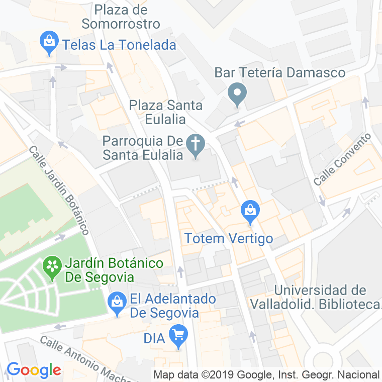 Código Postal calle Peldaños en Segovia
