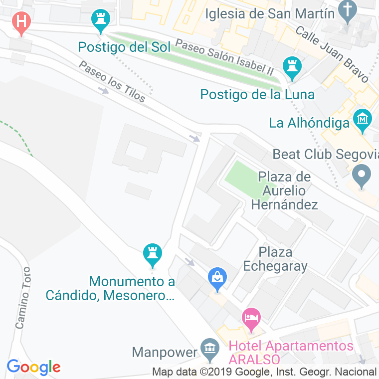 Código Postal calle Puente De Santi Spiritu en Segovia