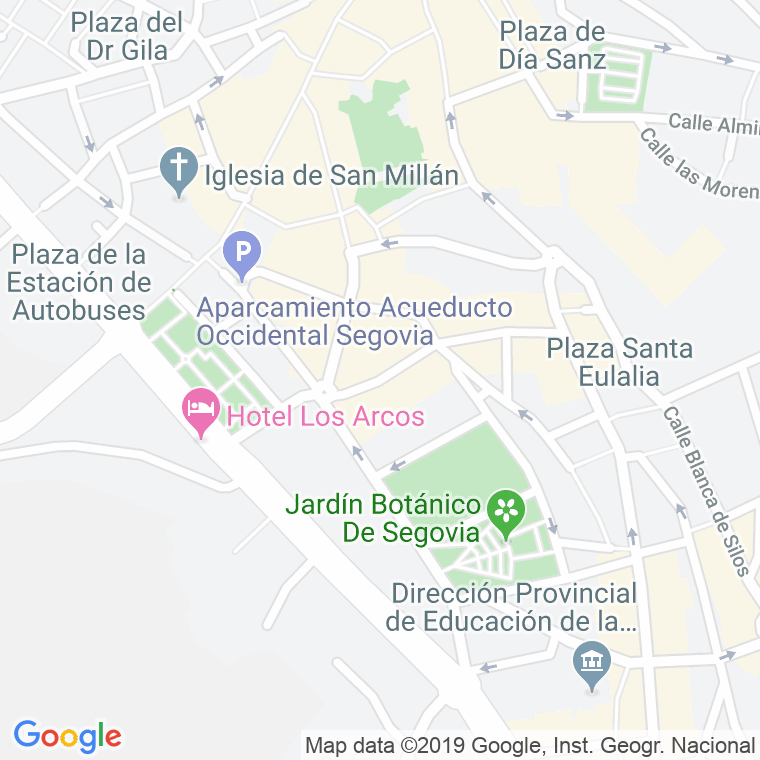 Código Postal calle Roble en Segovia