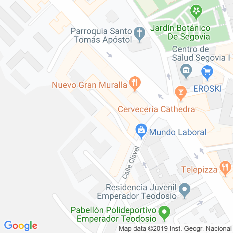 Código Postal calle San Carlos Borromeo en Segovia