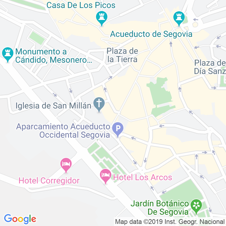 Código Postal calle San Millan en Segovia